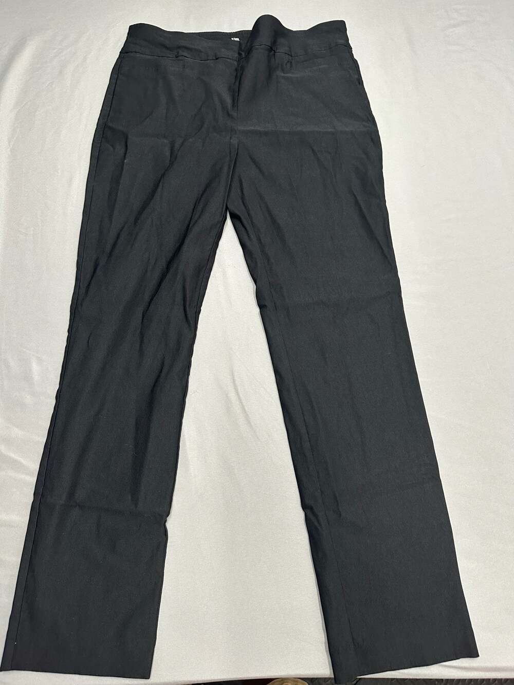 Kim Rogers Women's Black Tummy Control Pull-On Pants Size 14 Average
